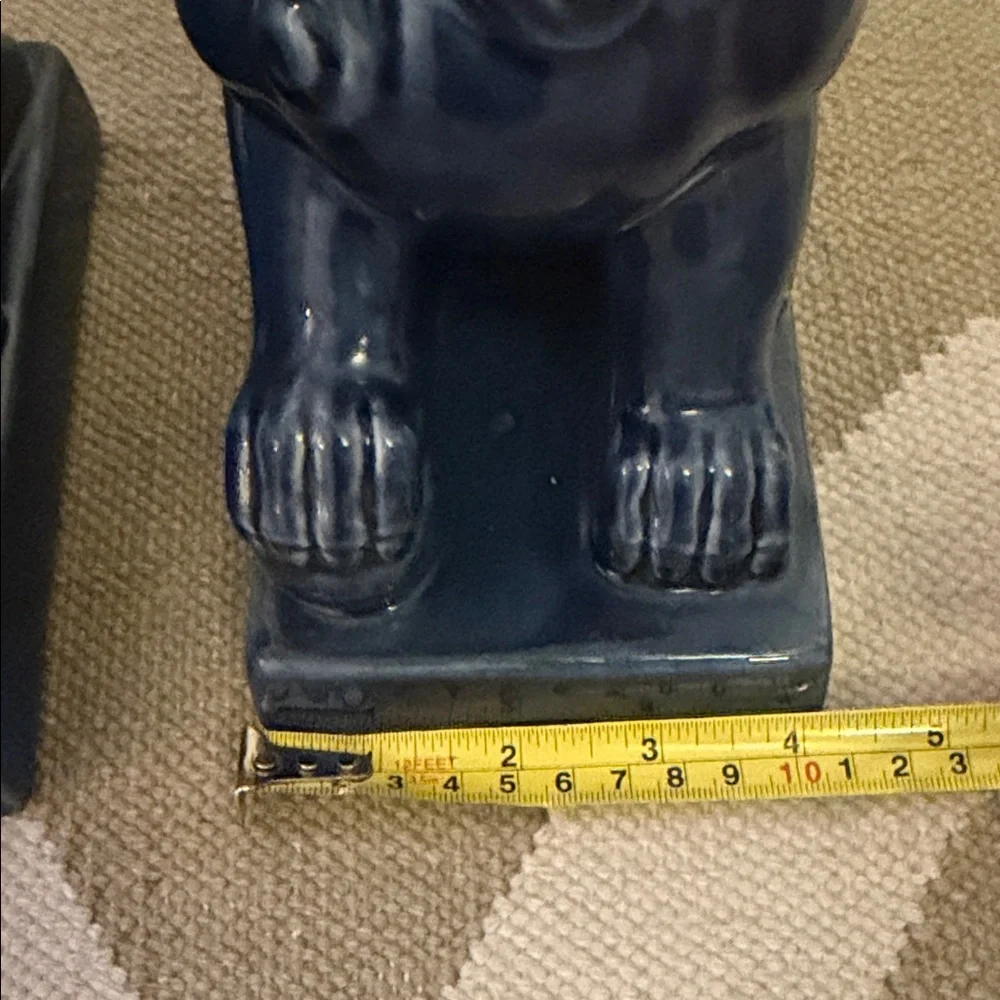 Threshold  Blue Foo Dog Statues - Picture 4 of 6